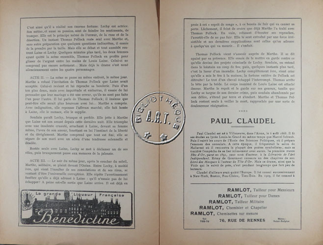 Les programmes de Théatre de l\